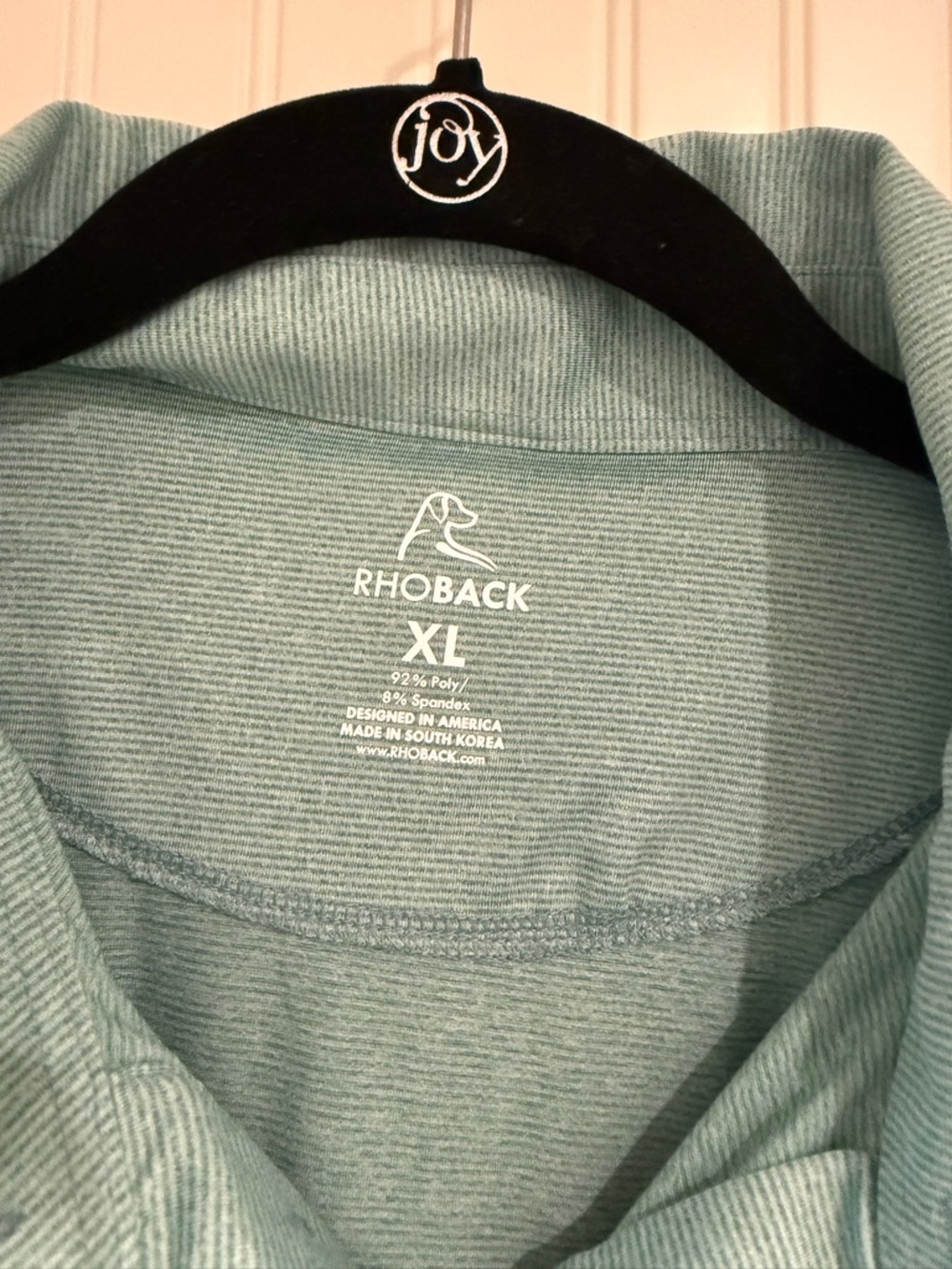 Rhoback Men's Polo in Seafoam Green - Picture 2 of 3